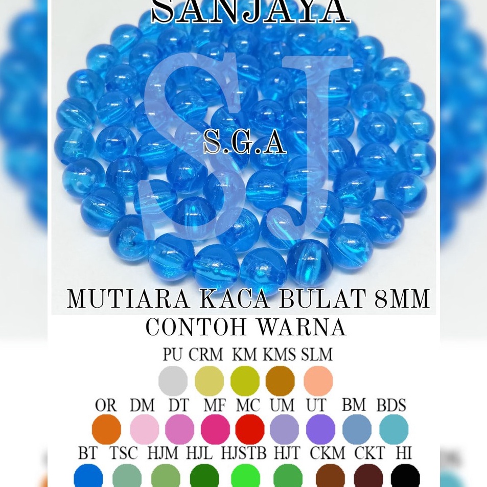 Murah Banget idLl2L6 Manik Kaca  Mote Kaca  Manik Bulat  Mote Bulat  Mote Kaca Bulat  Mutiara Kaca B