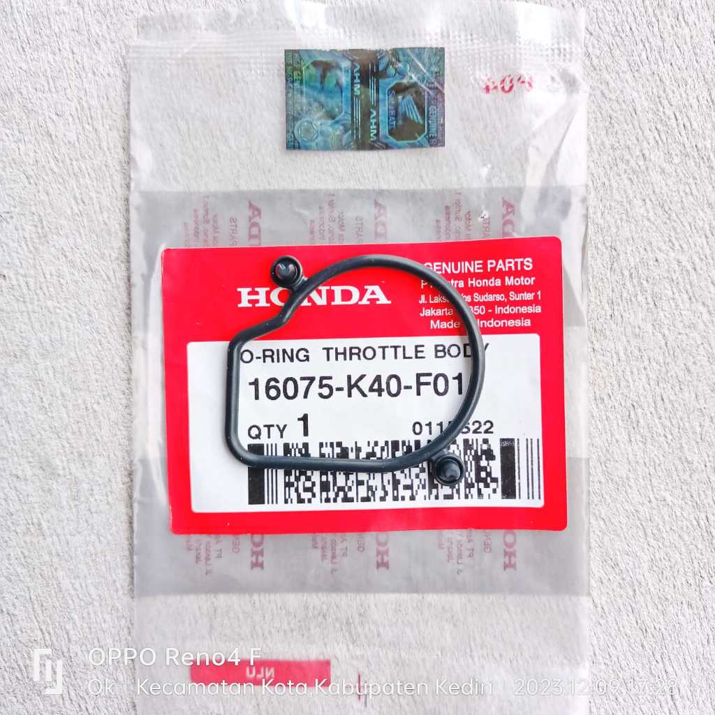 Karet-Sil O-Ring Throttle Body Sonic-150 Supra-GTR CB150-R CRF Ori AHM