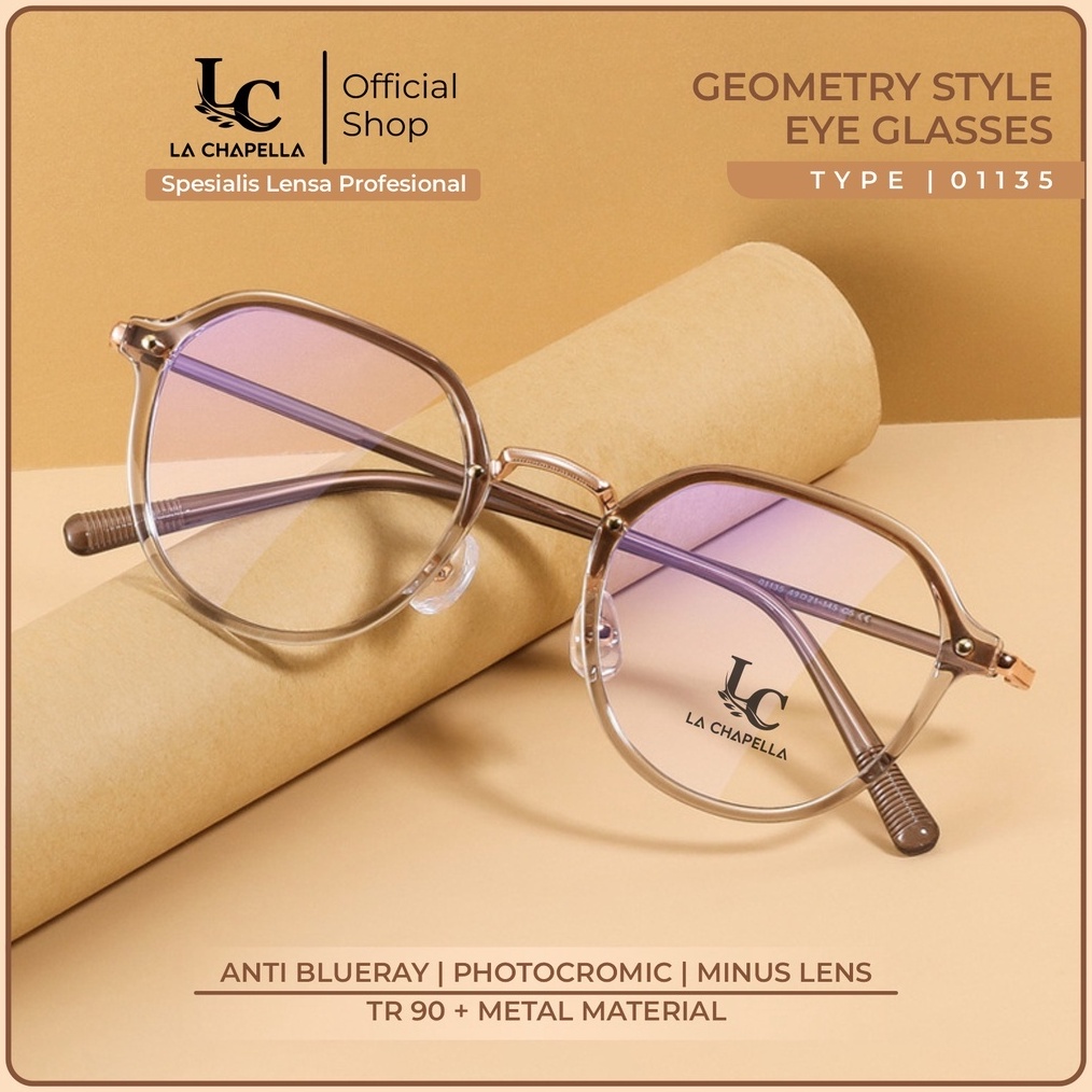DISKON BRANDS FESTIVAL La Chapella  Kacamata Anti Radiasi Anti Blueray Photocromic Bluecromic TR9  M