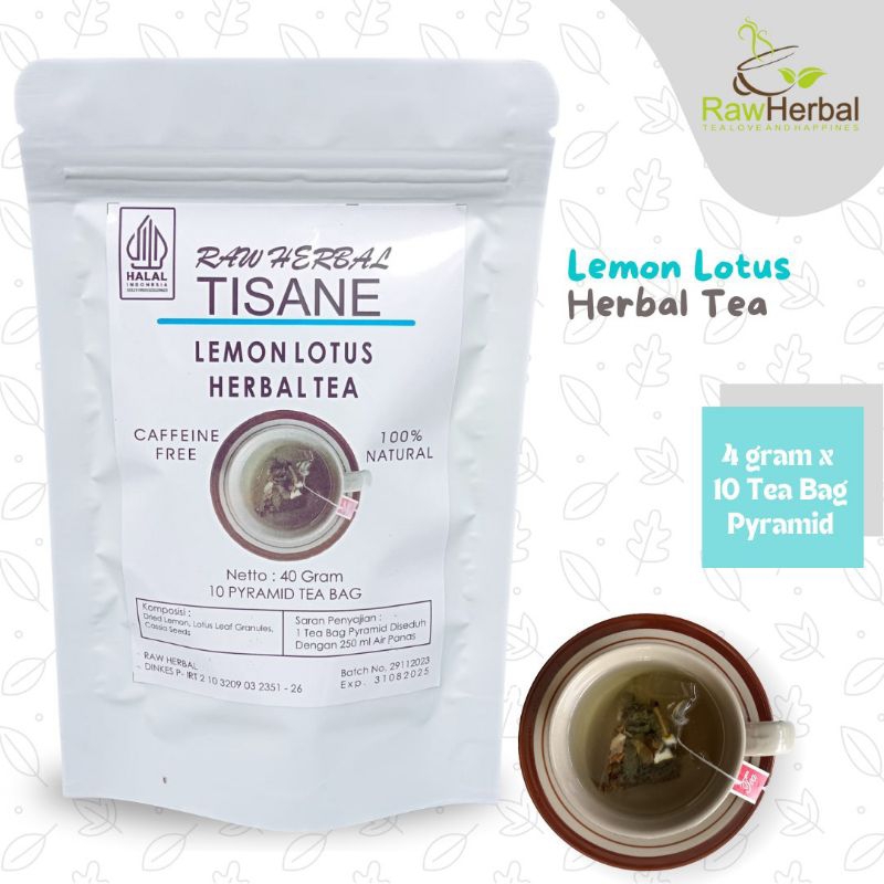 

Lemon Lotus Herbal Tea / Tea Bag Pyramid 4gr x 10 Tea Bag Pyramid