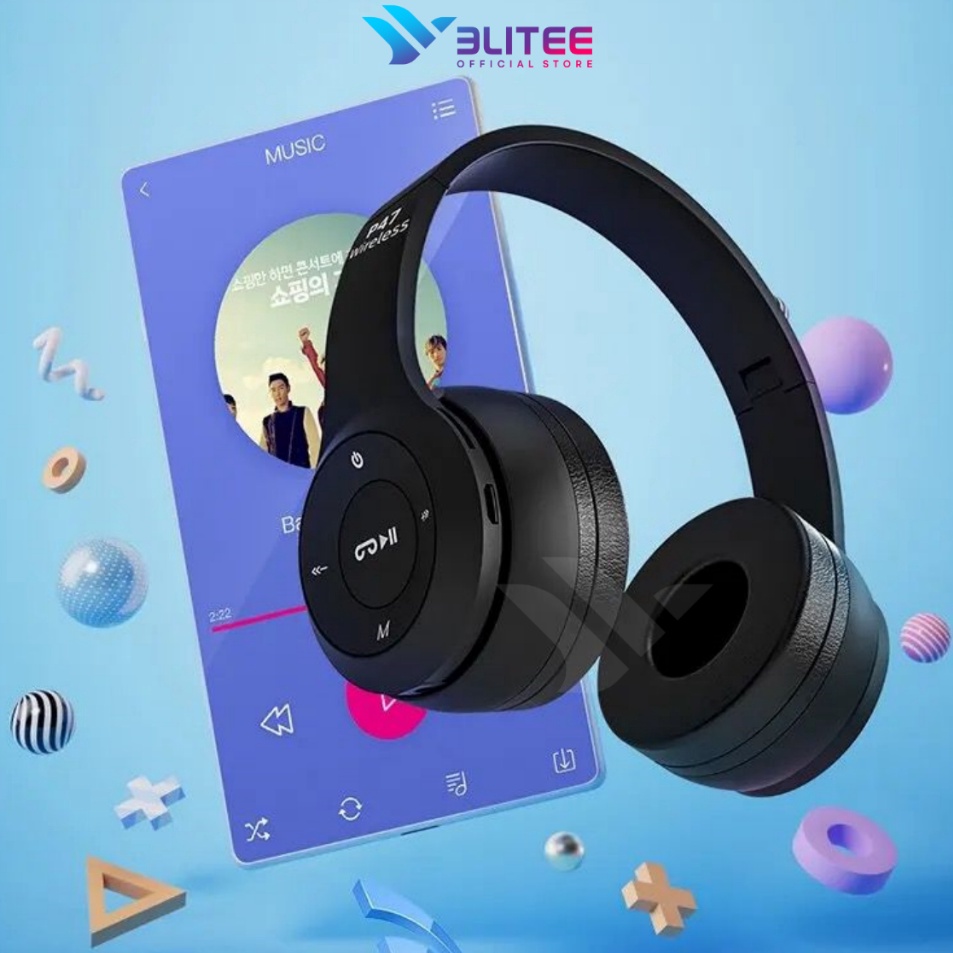 in HEADPHONE BLUETOOTH P47 Pure Bass  Headset Bluetooth P47 PRO j Terlaris