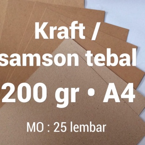 

Terlaris KRAFT 2 GSM A4 PAKET 25 LEMBAR