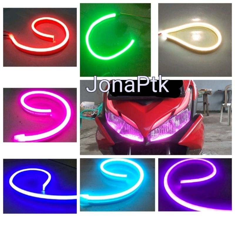 Sepasang Lampu Alis plus Lampu Devil Aerox New Connected