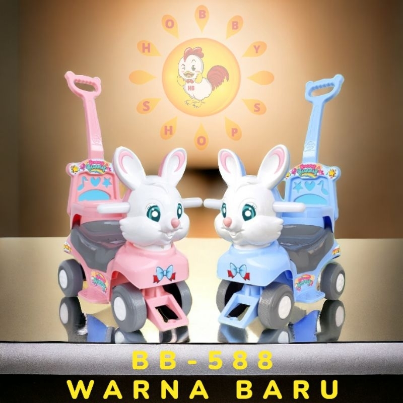 shp bb 588 mobil dorong anak penghalang badan - ride on car - mobil odong odong kelinci - mobil dudu