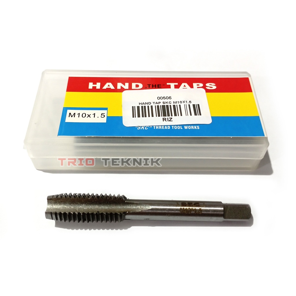 Hand Tap SKC M10 x 1.5 Pembuat Ulir Drat Baut Set 3 Pcs Mata