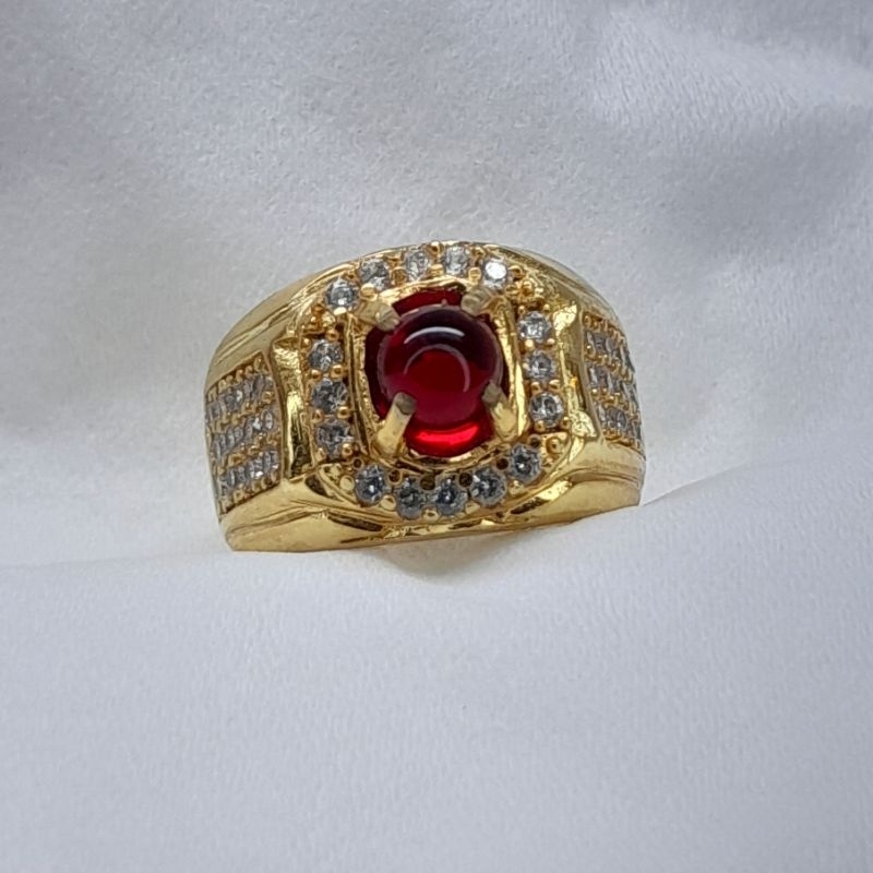 batu cincin merah delima