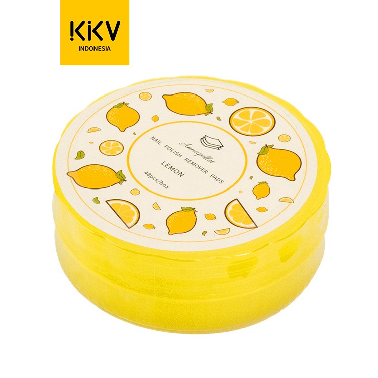 Serba Murah KKV  ANNAPELLET Nail Polish Remover Pads Lemon 1 Box
