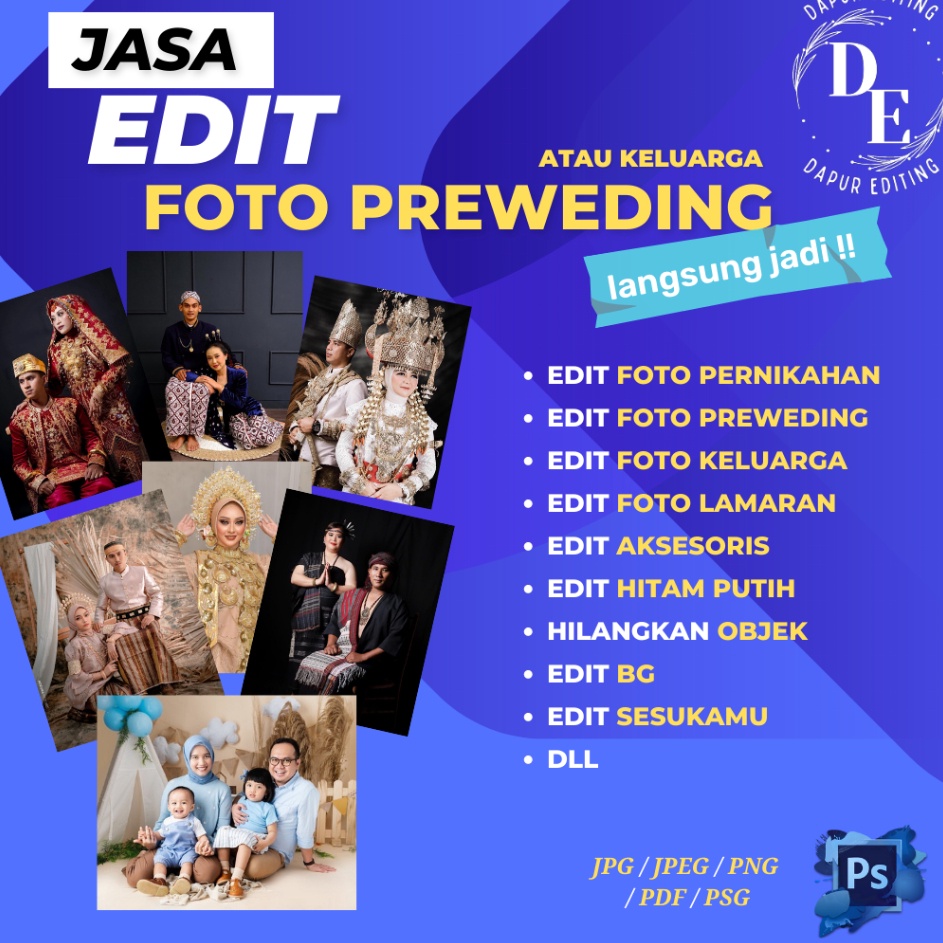 Ganti baground foto keluarga  foto wedding  foto wisuda  foto ultah  foto acara