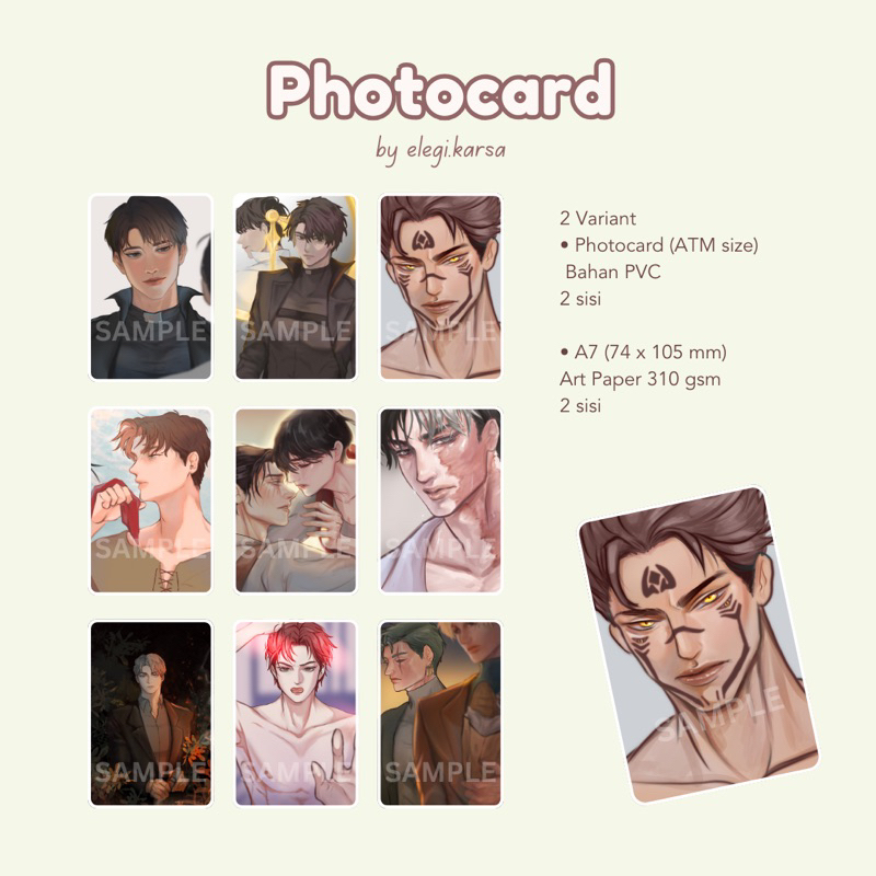 Photocard Merch Art Prints by Elegi.Karsa | Omniscient Reader viewpoint ORV JJK Sukuna Jujutsu kaise
