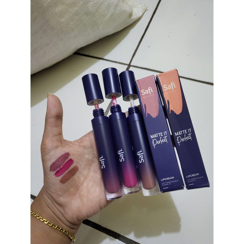 Lipcream Safi ORI /Lipstik transproff Lipstik awet 12 jam