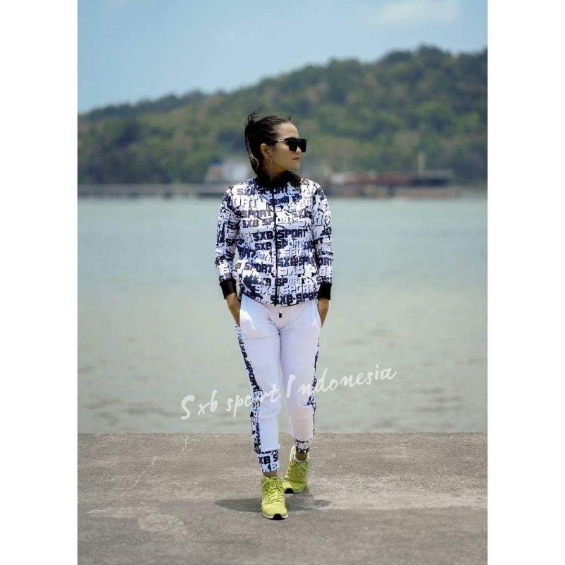 Sxb Sport/Full Writing Jaket And Jogger Pakaian Olahraga