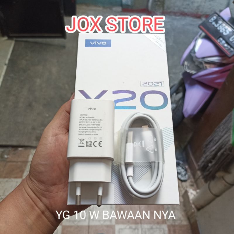Charger Vivo Copotan Y20 2021 Micro original bawaan 10W
