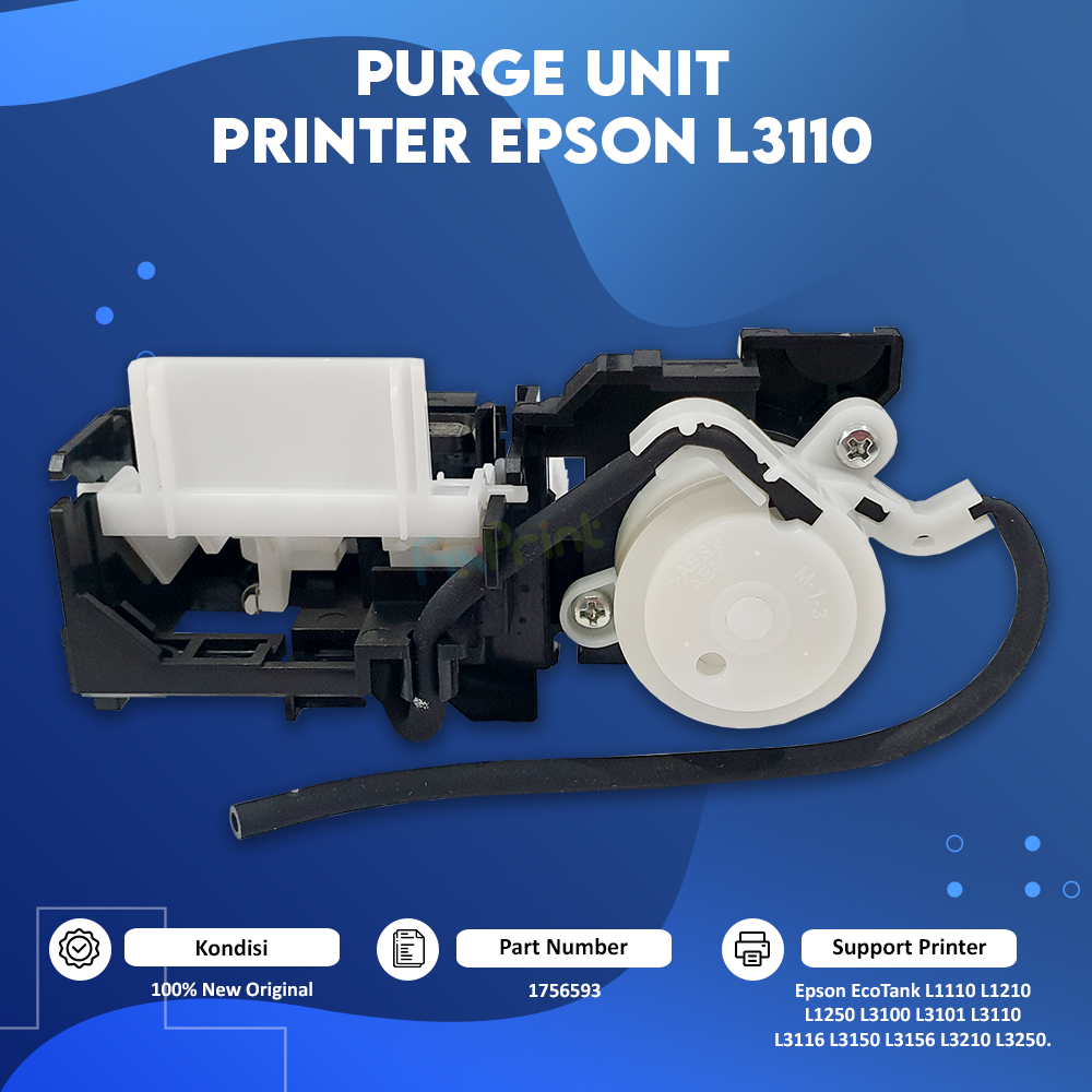Purge Unit Epson EcoTank L1110 L3110 L3150 L5190 Pompa Pembuangan Printer L1210 L3210 L5290 Pump Ass