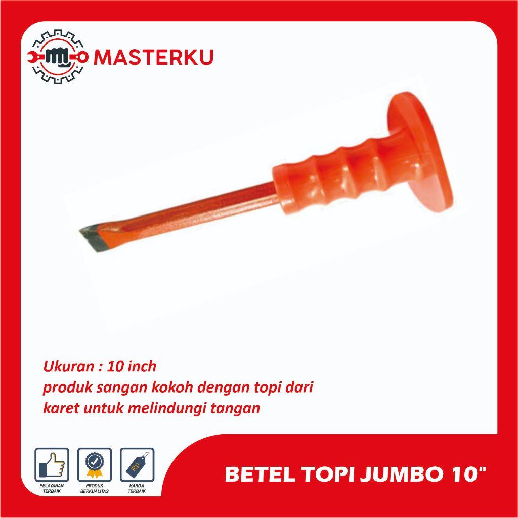 Betel Topi Jumbo 10 Inch / Pahat Beton / Betel Beton