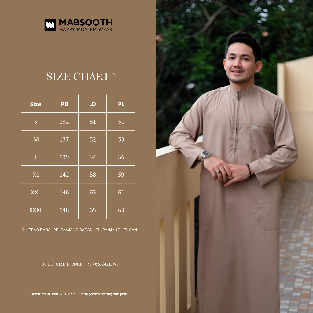 ORIGINAL Baju Gamis Pria Resleting Lengan Panjang / Jubah Pria Dewasa