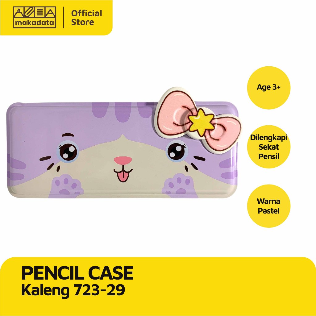 

PENCIL CASE / TEMPAT PENSIL KALENG MOTIF KUCING 723-29 (1 PCS) MURAH