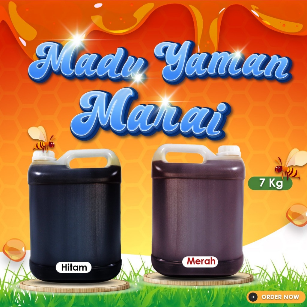 

MADU YAMAN MARAI 7KG/Madu Yaman Mara'i Hitam/Madu Marai 7kg/Madu Yemen/Madu Yaman Asli