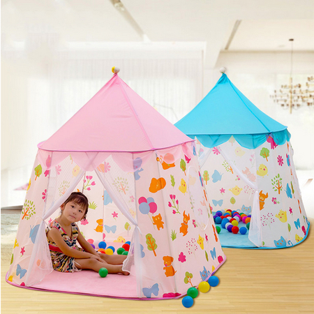 Tenda Anak Perempuan Mainan Anak Anak Tenda Anak Bentuk Istana Ukuran 105 x 135 Cm
