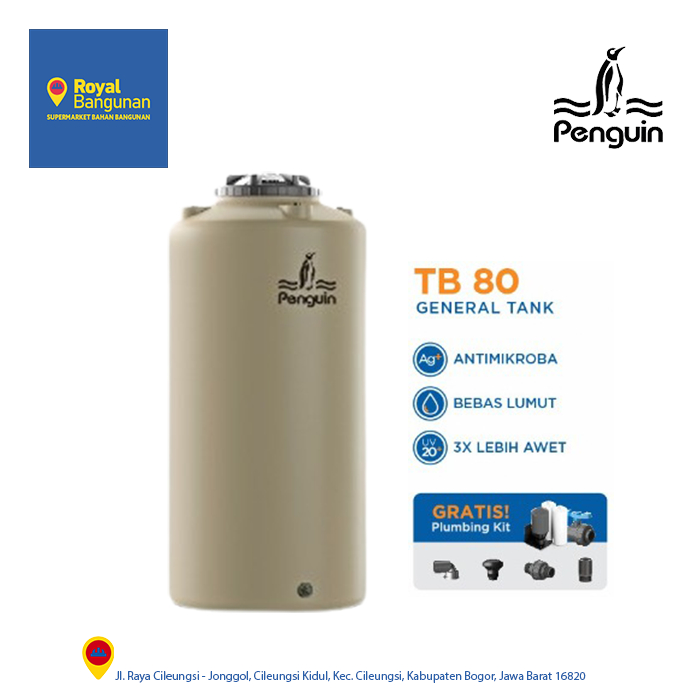 Penguin Tangki | Toren | Tandon Air TB 80 800 liter