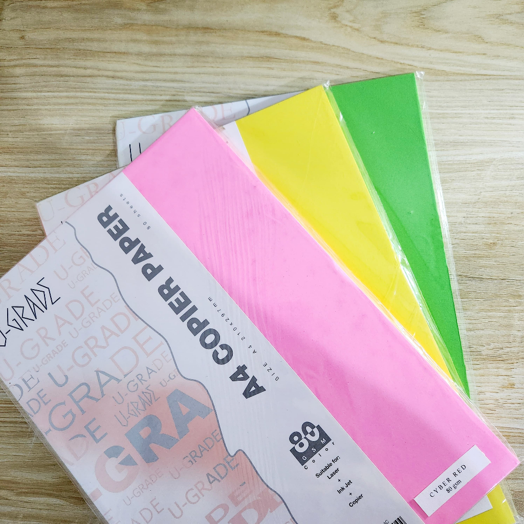 

[80 Lembar] HVS Warna Pastel A4 80gsm kualitas jernih