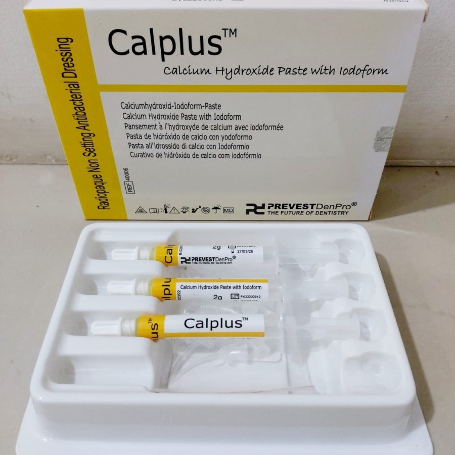 Calcium Hydroxide paste CALPLUS with iodoform prevest denpro isi 2 gr
