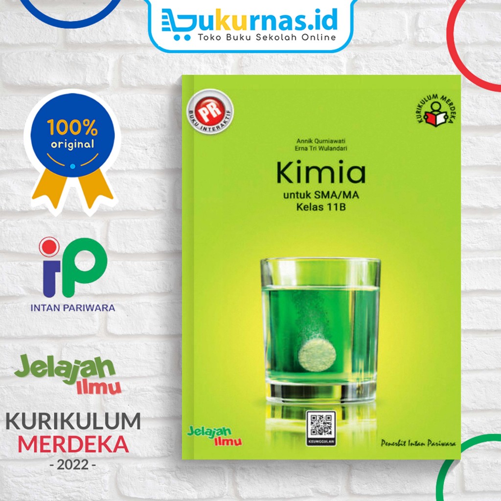 Buku PR Interaktif Kimia 11B SMA/MA Kelas 11 Semester 2 - Kurikulum Merdeka - Intan Pariwara