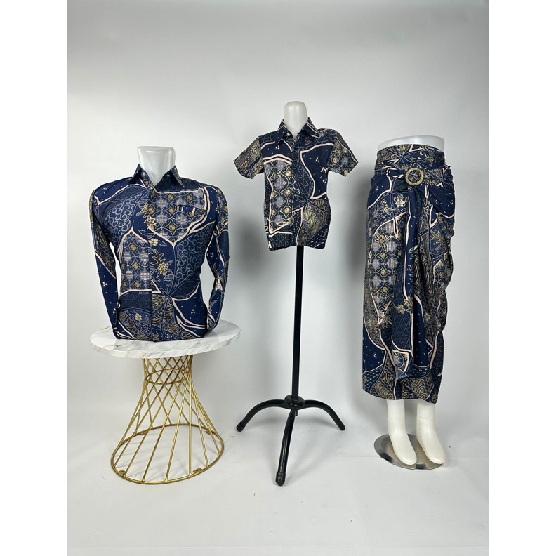 SHOPEE MALL Vanriz KebayaKemeja Batik Lengan Panjang Pria Couple Batik Anak Rok Lilit buruan