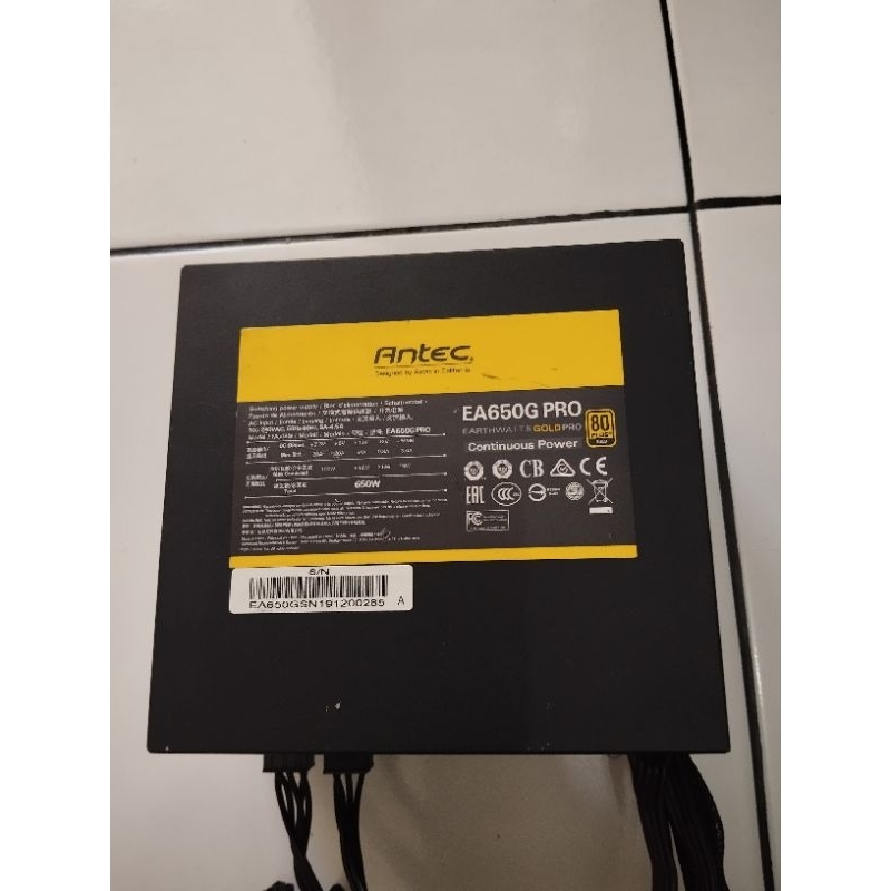 psu pure antec 650watt 80+ gold semi modular