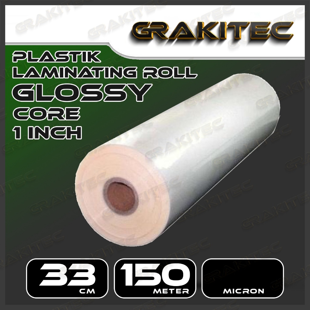 

1212 SALE Plastik Laminating Panas Roll 33 cm x 15 m x 21 3 mic Glossy Doff Low Temperature untuk mesin Laminating laminasi panas roll