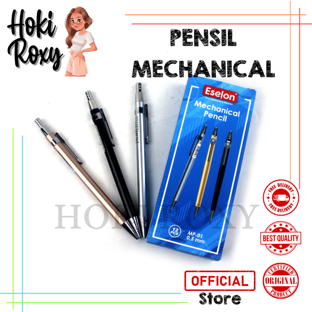 

1buah Pensil Mekanik 0.5 MM Besi Office / Pensil Mekanik 0.5mm