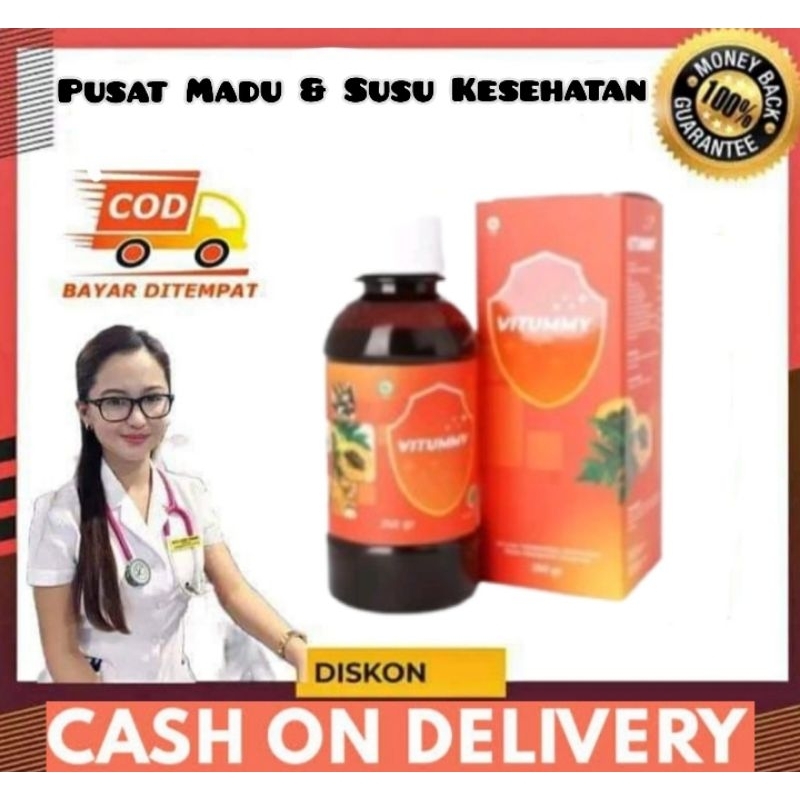 

Vitummy Asli Madu Mengatasi Cacingan Pada Anak & Penambah Nafsu Makan Bayi Original Herbal Alami - 1 Box