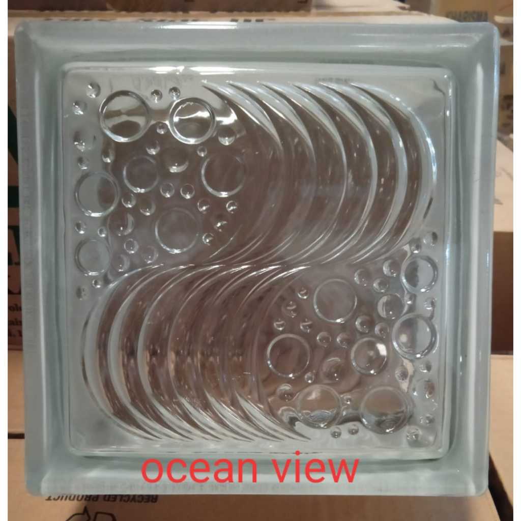 Mulia glass block blok kaca roster box 190 x 190 x 95 cm OCEAN VIEW