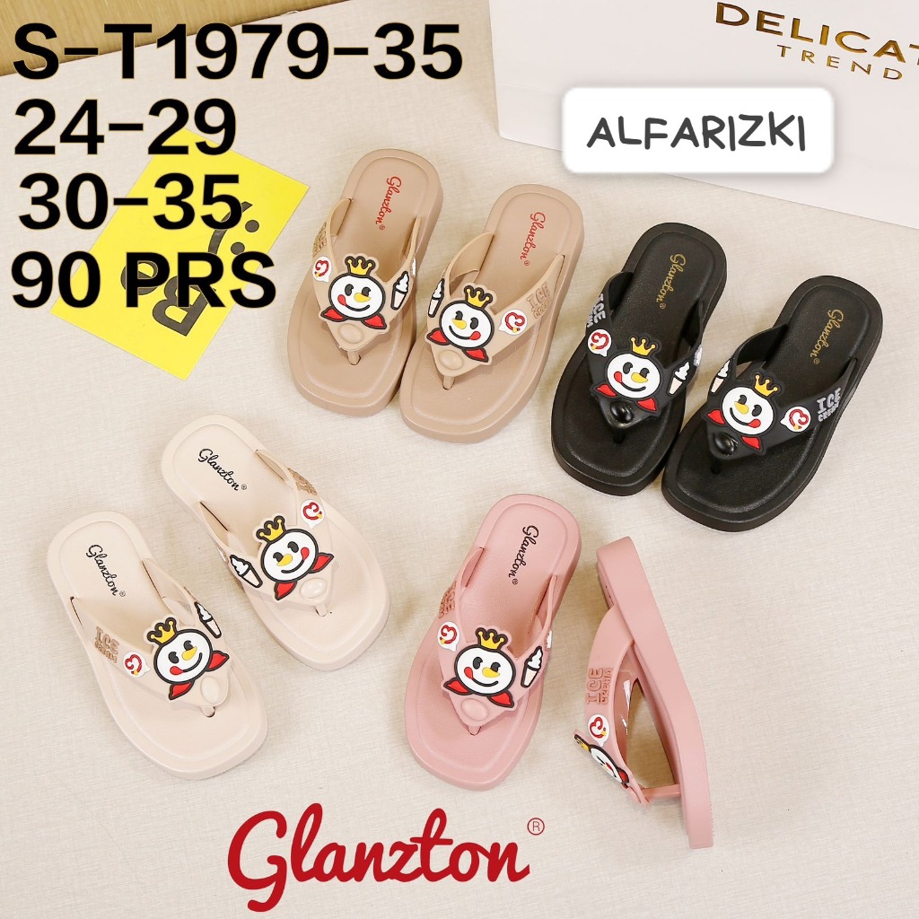 SANDAL ANAK PEREMPUAN GLANZTON T 1979 UKURAN 24/35 DENGAN MOTIF MIXUE TERBARU