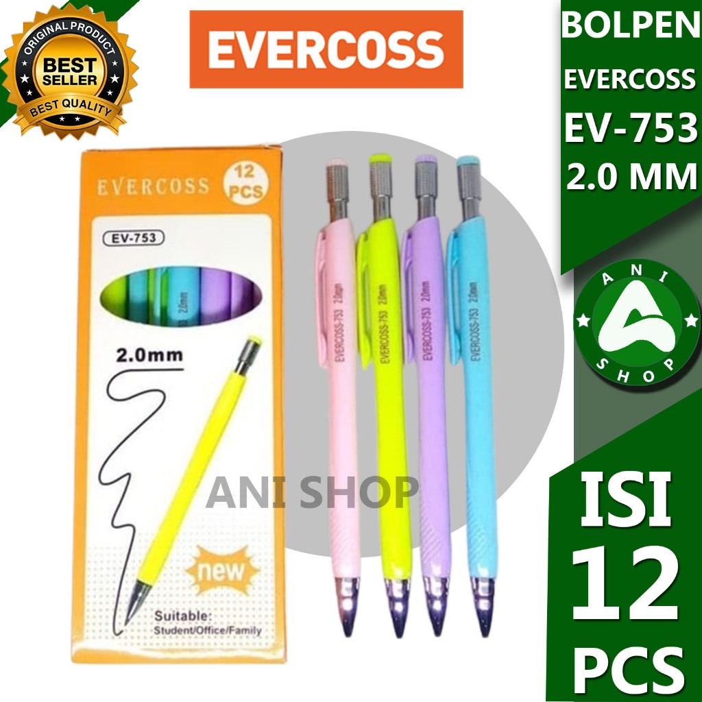 

PENSIL EVERCOSS EV 753 2.0 mm ISI 12 PCS ANI SHOPP
