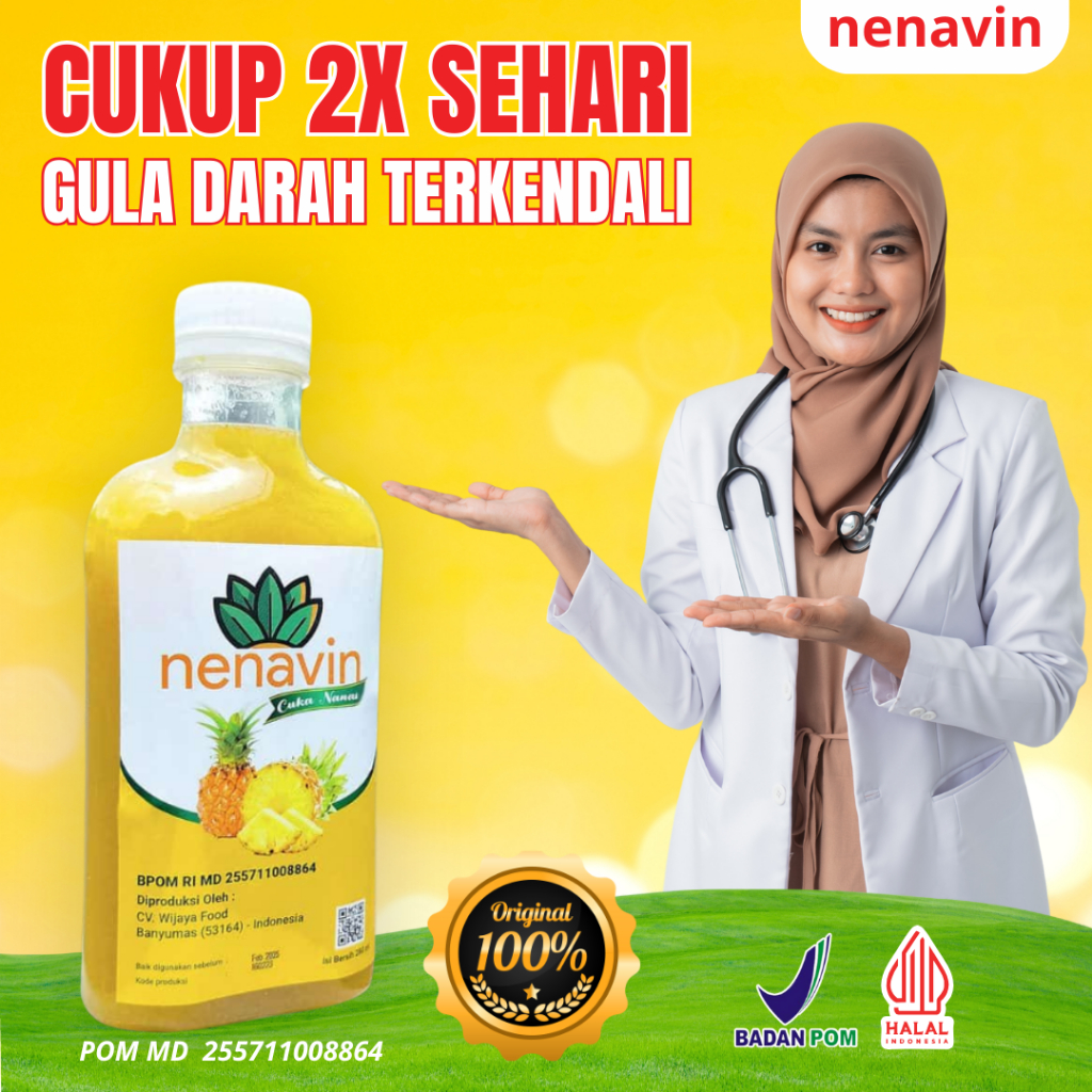 

Cuka Nanas NENAVIN Original Organik Untuk Diabet dan Diet