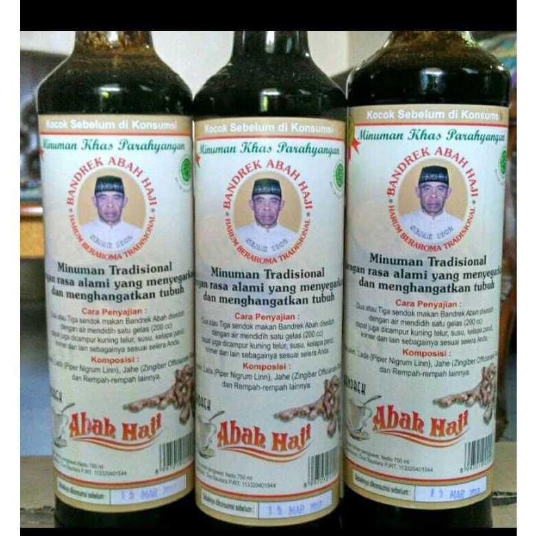 

Bandrek Abah Asli Ciwidey Halal Minuman Khas Parahyangan Isi @750ml