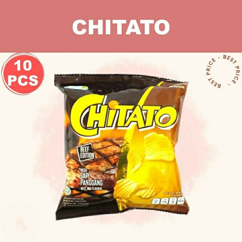 

Chitato sapi panggang renteng isi 10 sachet