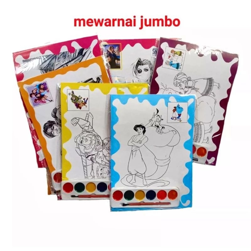 

Mainan Lukisan Mewarnaj Cat Air Jumbo Anak