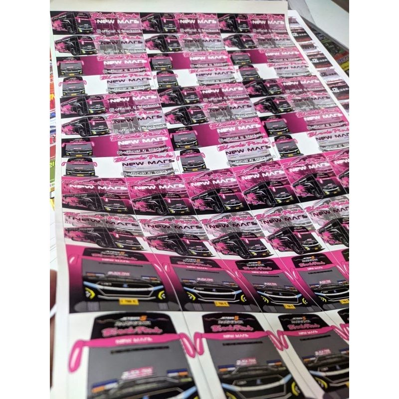 STIKER BUS BASURI BLACK PINK / STIKER BUS BASURI BLACK PINK / BLACK PINK