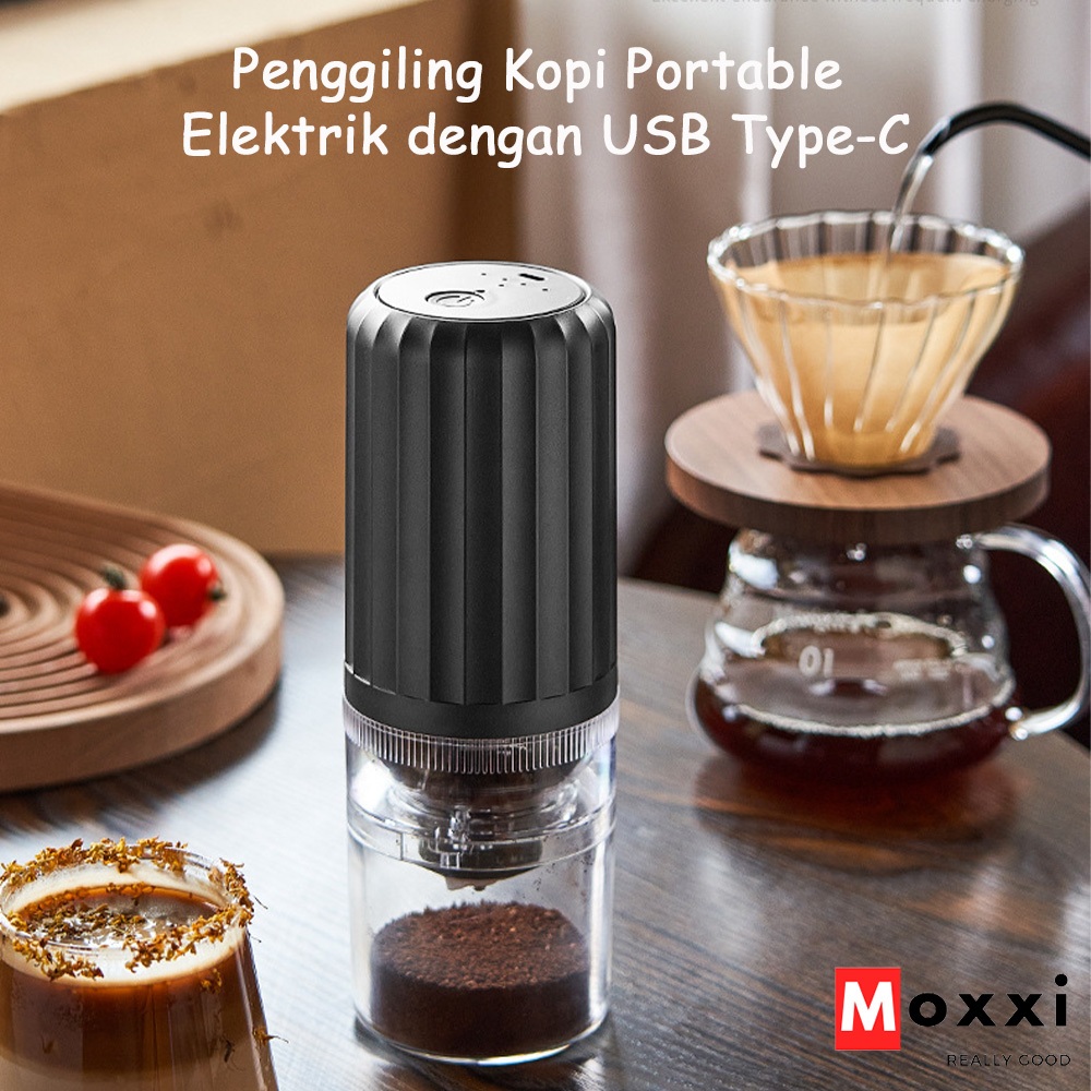 Penggiling Kopi Portable Elektrik dengan USB Type-C Coffee Grinder