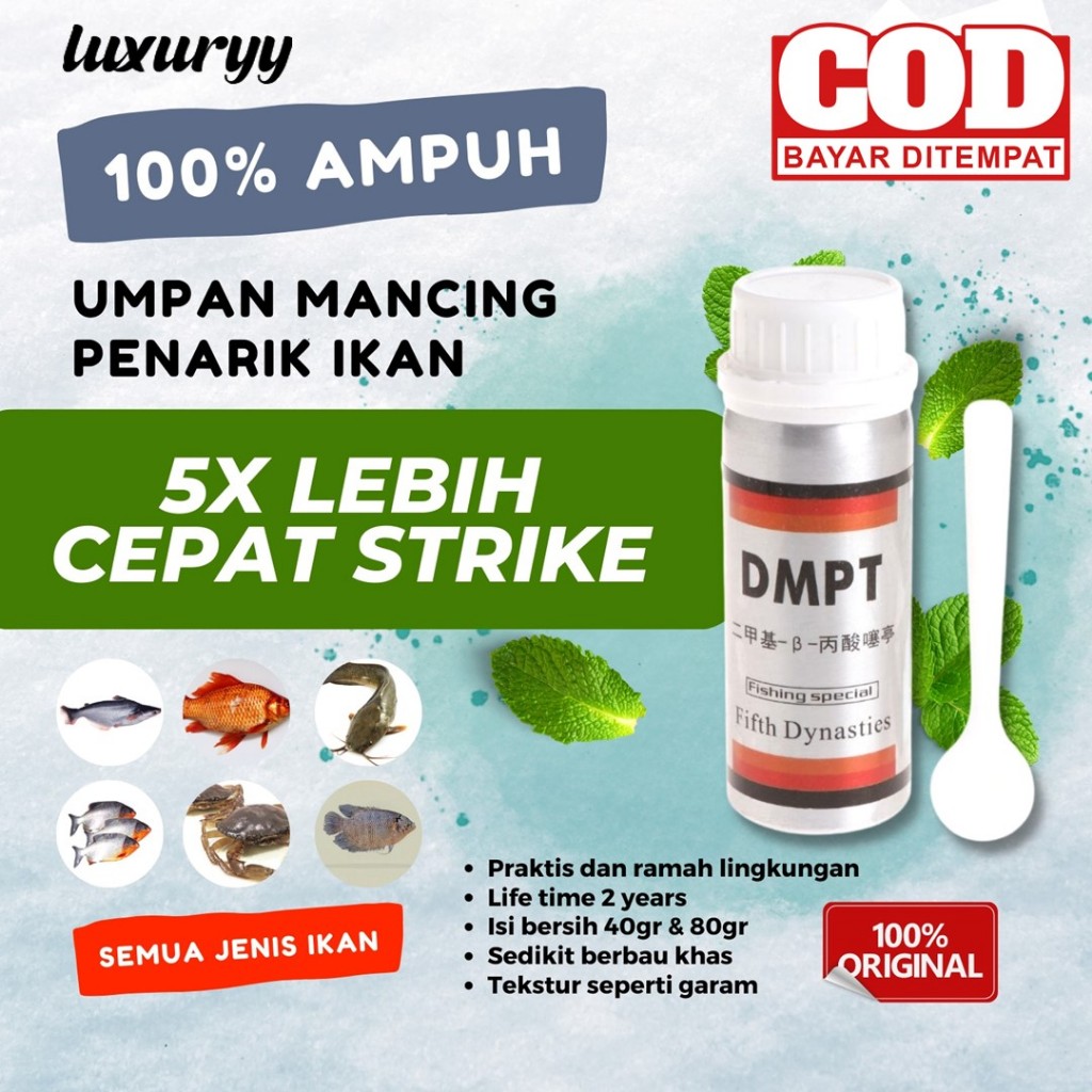 Original DMPT Umpan Pancing Bubuk Essen Essence Stimulant Mancing Untuk Penarik Segala Jenis Ikan