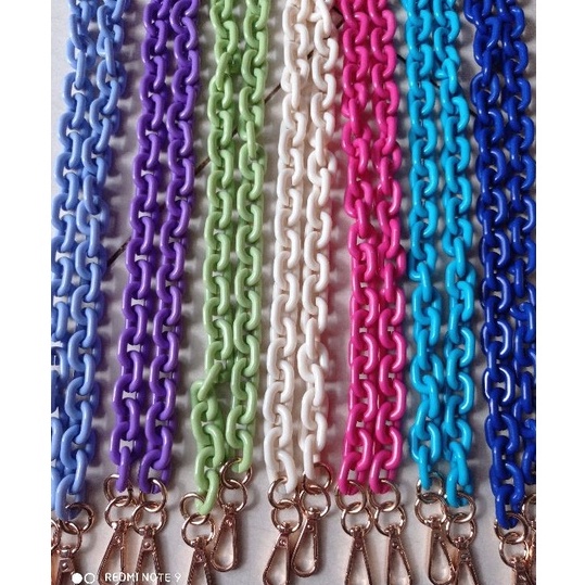 Diskon Tali tas rantai plastik double Tali tas rantai murah Laris