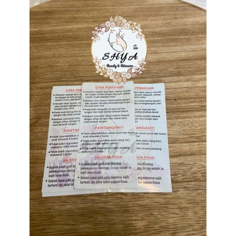 

STIKER CARA PEMAKAIAN