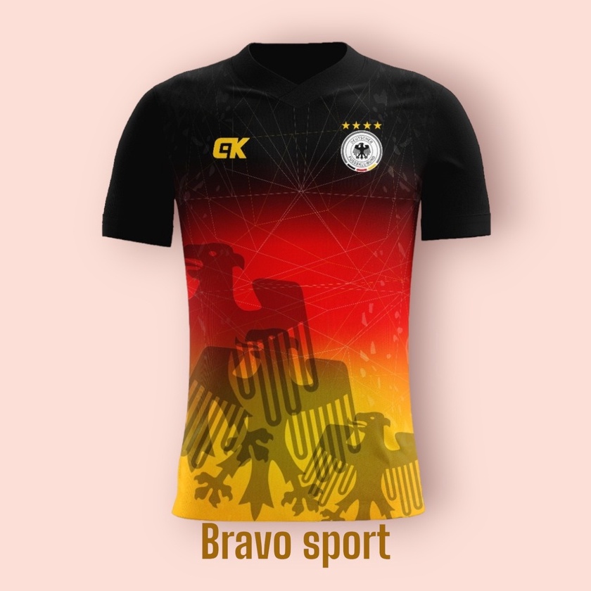 Best Seller Kaos Olahraga FutsalBaju Bola Jerman Pria  Wanita Dewasa Printing Size MLXL