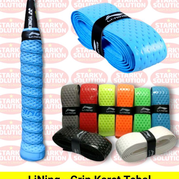 Grip Karet Tebal LINING Raket Bulutangkis Badminton Original
