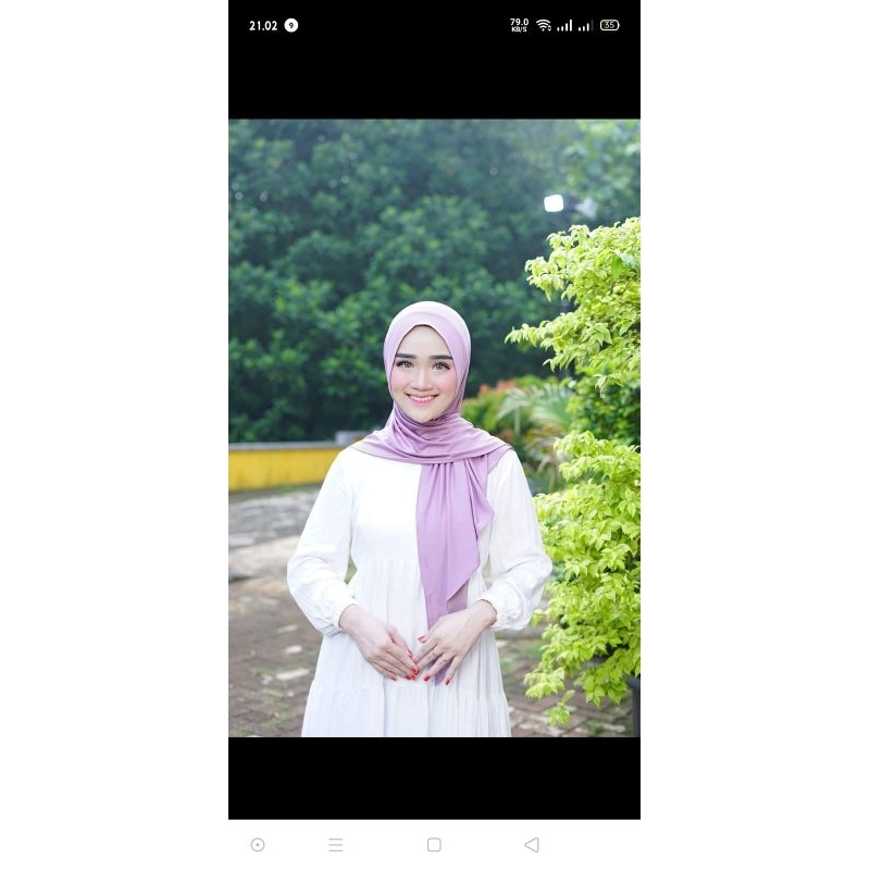 hijab instant belah by wafda hijab