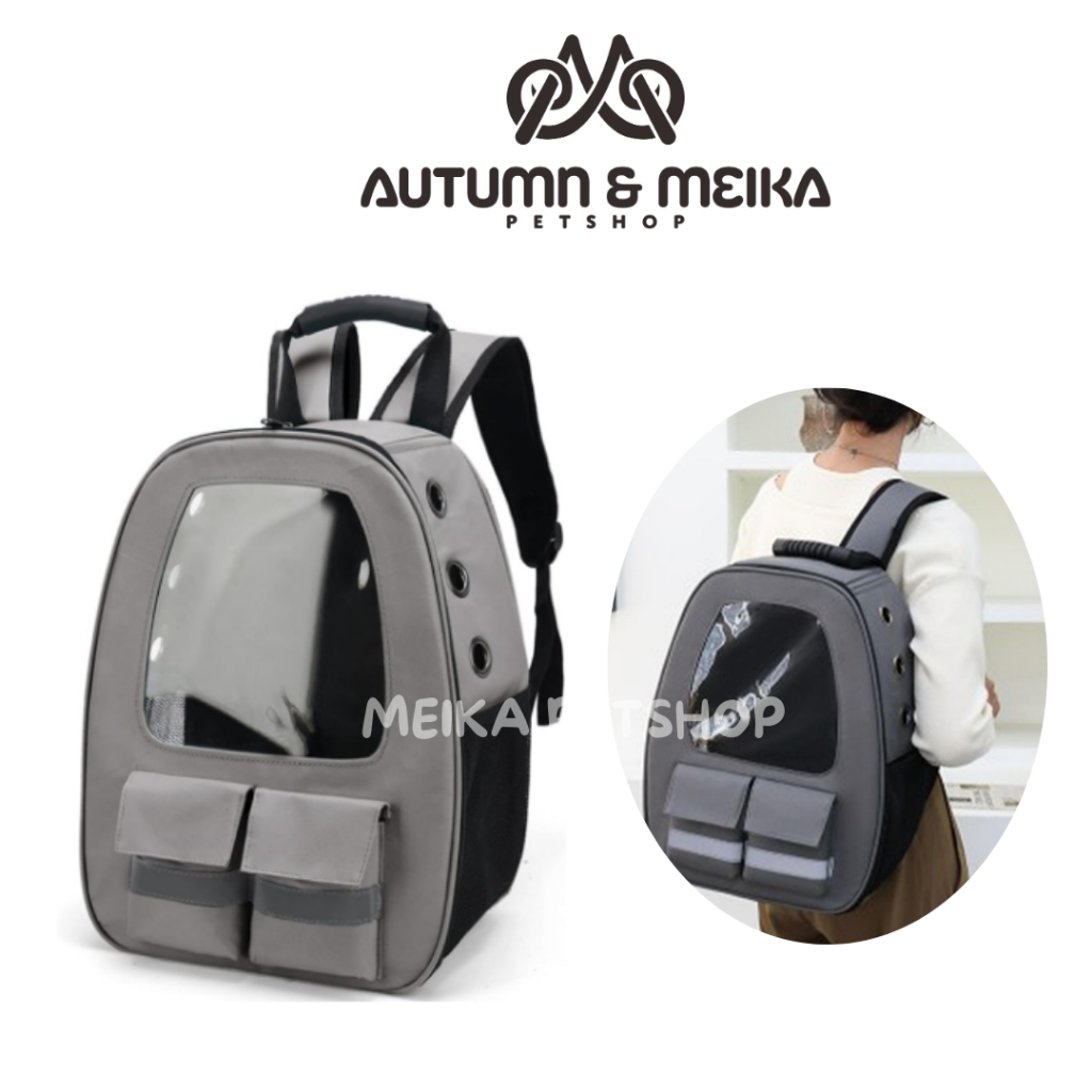 Tas Ransel Kucing Transparan / Pet Travel / Pet cargo / Tas Kucing