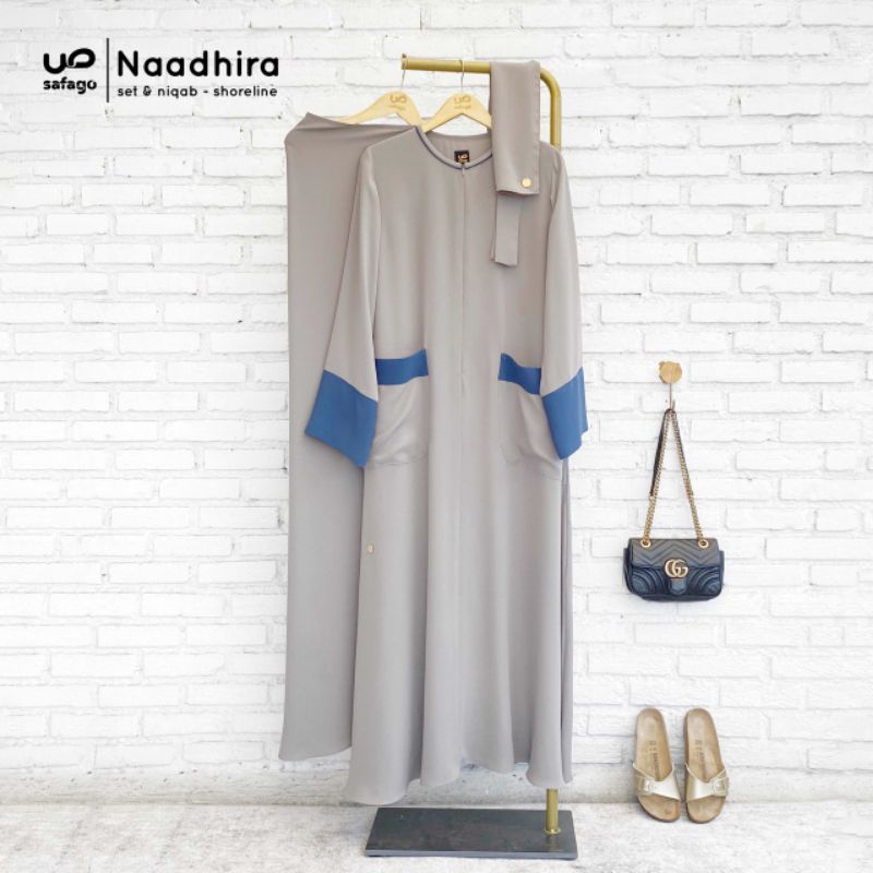 Nadhira set Gamis [Soreline] by Shafa Jilbab Safago