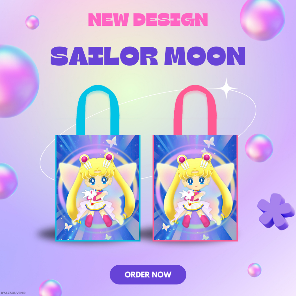 

Tas Ulang Tahun Sailor Moon New Blue Pink