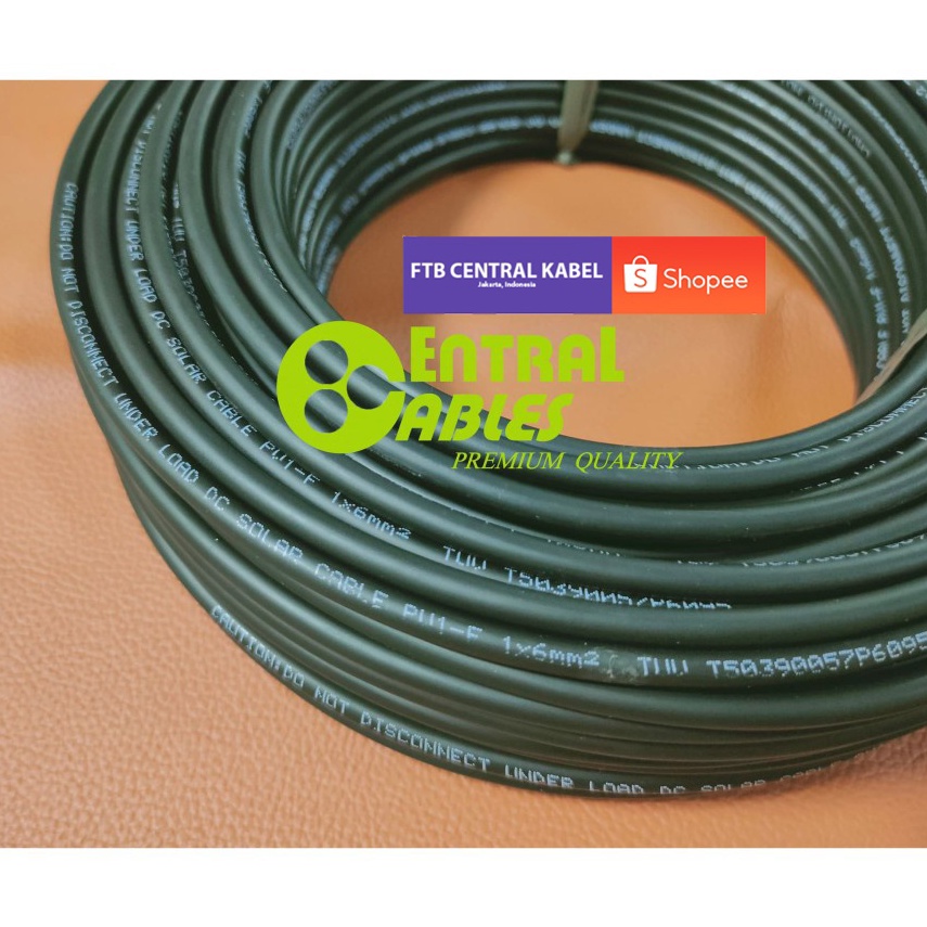 NFi PV1F 6 mm2 1 AWG PV1F Solar Panel Cable Kabel Panel Surya 1V